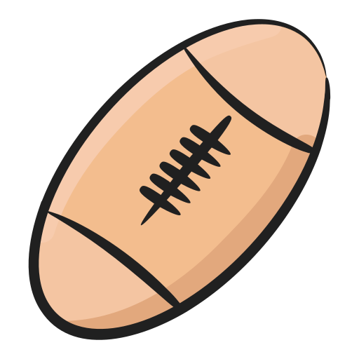 Rugby Generic Hand Drawn Color icon