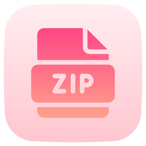 zip bestand Generic Flat Gradient icoon
