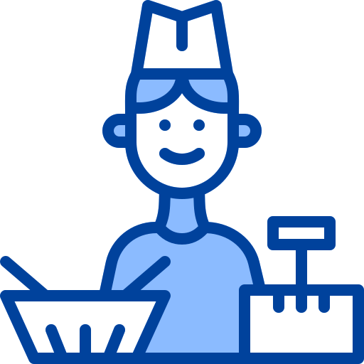Cashier Generic Blue icon