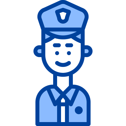 Полицейский Generic Blue иконка
