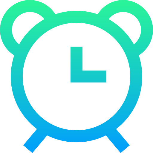 Alarm clock Super Basic Straight Gradient icon