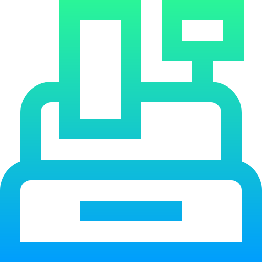 Cash register Super Basic Straight Gradient icon