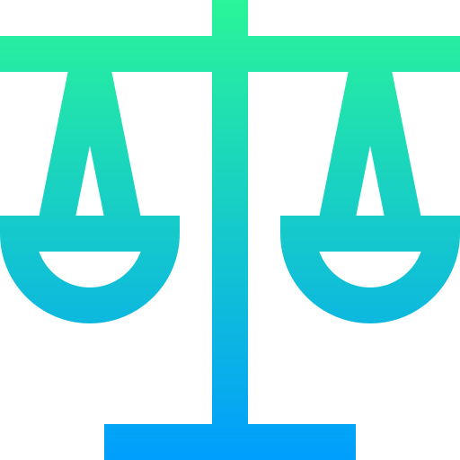 scala della giustizia Super Basic Straight Gradient icona