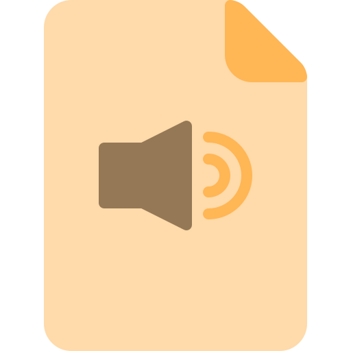archivo de audio Berkahicon Flat icono