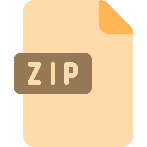 archivo zip Berkahicon Flat icono