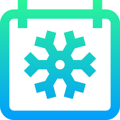 Winter Super Basic Straight Gradient icon