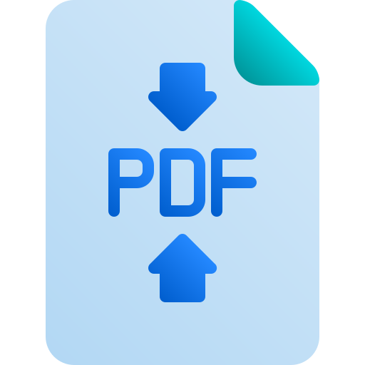 pdf 문서 Generic Flat Gradient icon