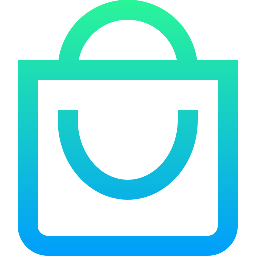 Shopping bag Super Basic Straight Gradient icon