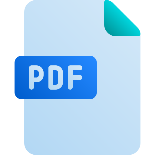 plik pdf Generic Flat Gradient ikona