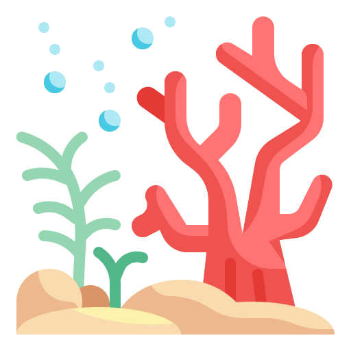 Coral Wanicon Flat icon