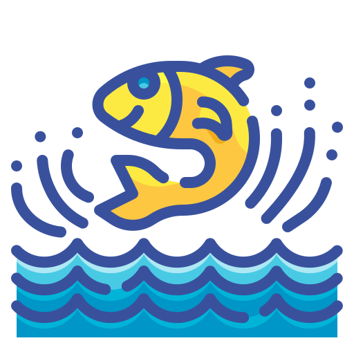 Fish Wanicon Lineal Color icon
