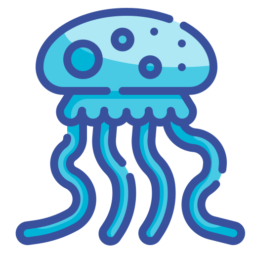 Jellyfish Wanicon Lineal Color icon