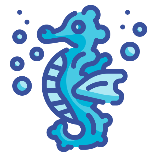Seahorse Wanicon Lineal Color icon