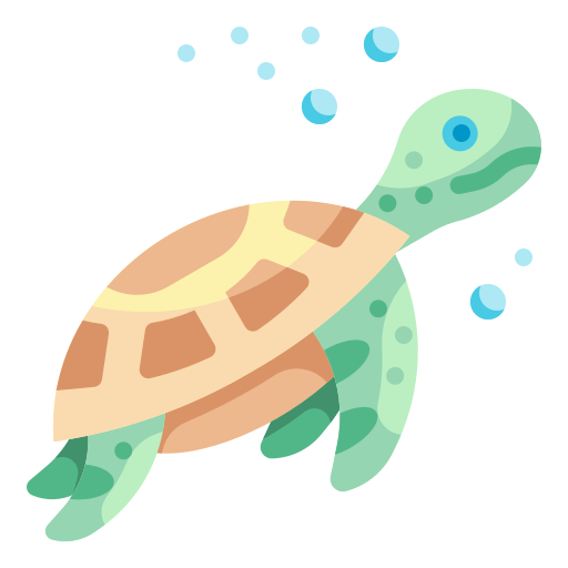 Sea turtle Wanicon Flat icon