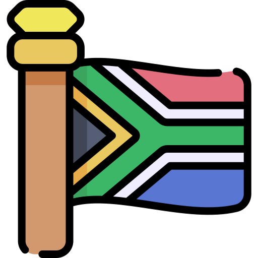 South africa Kawaii Lineal color icon