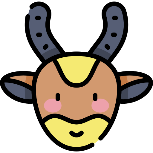 Antelope Kawaii Lineal color icon