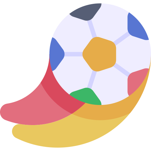 voetbal Kawaii Flat icoon