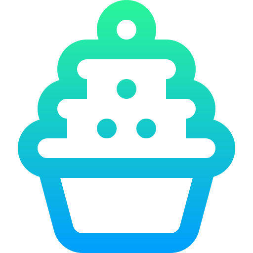 cupcake Super Basic Straight Gradient icon