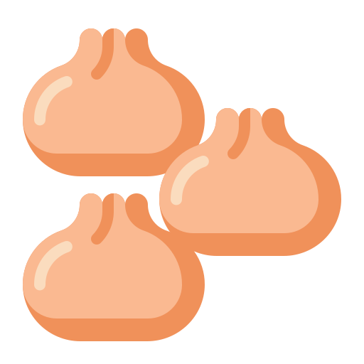 bolas de masa hervida Flaticons Flat icono