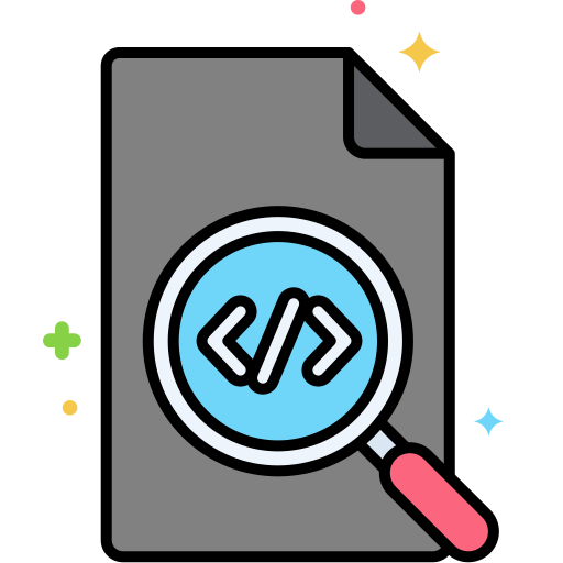 code-review Flaticons Lineal Color icon