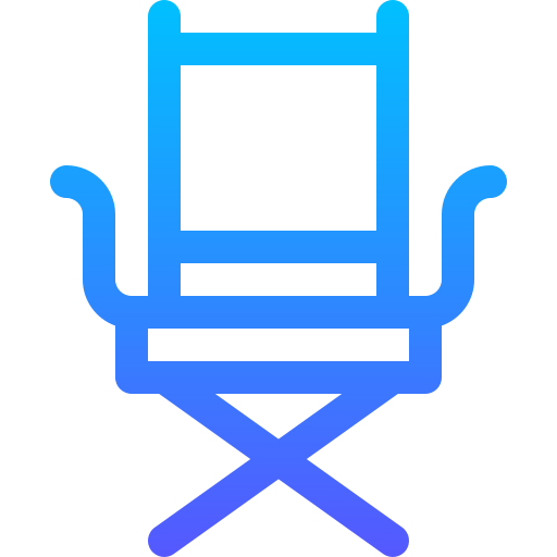 cadeira do diretor Basic Gradient Lineal color Ícone