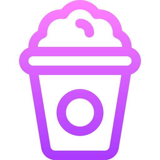 popcorn Basic Gradient Lineal color icon