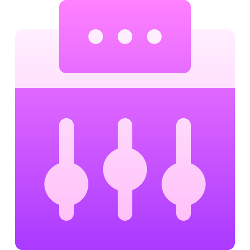 サウンドミキサー Basic Gradient Gradient icon