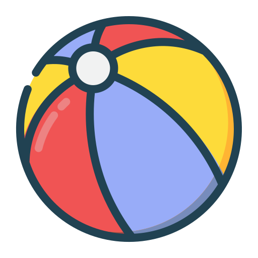 ballon de plage Generic Outline Color Icône
