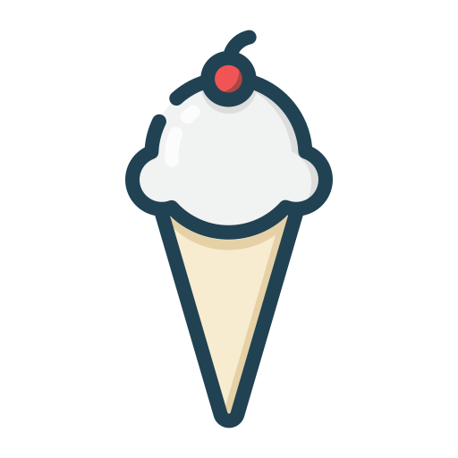 cono gelato Generic Outline Color icona