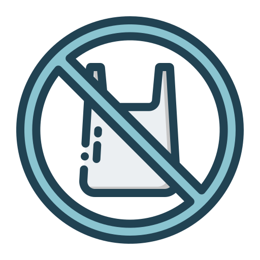 No plastic bags Generic Blue icon