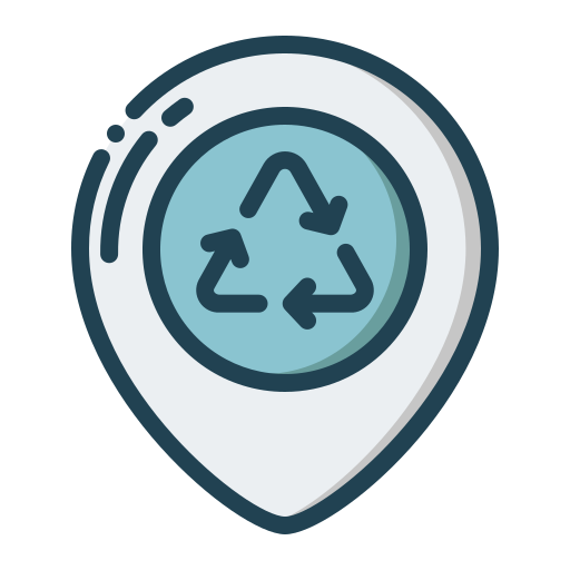 リサイクルセンター Generic Blue icon