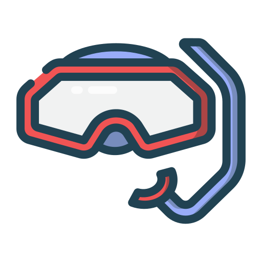 equipo de snorkel Generic Outline Color icono