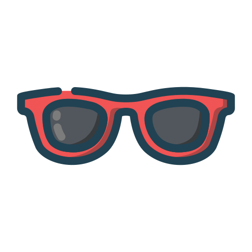 occhiali da sole Generic Outline Color icona