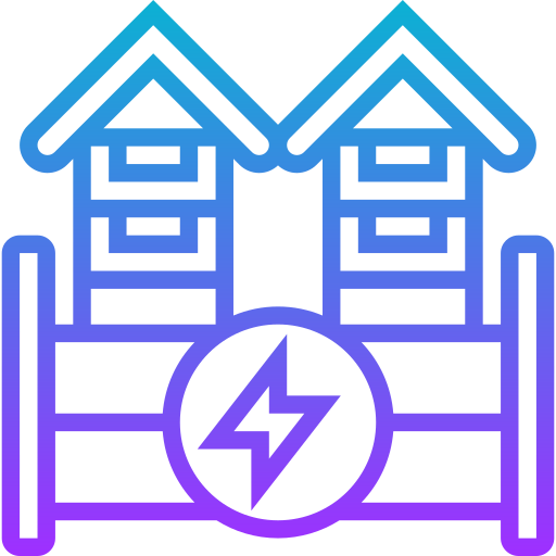 Electric fence Meticulous Gradient icon
