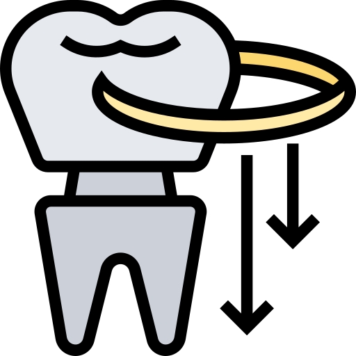 Dental crown Meticulous Lineal Color icon