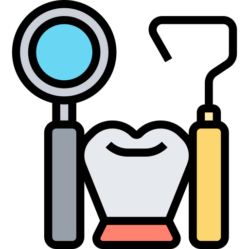 歯科衛生 Meticulous Lineal Color icon