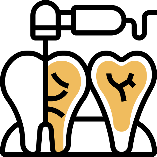 endodonta Meticulous Yellow shadow ikona