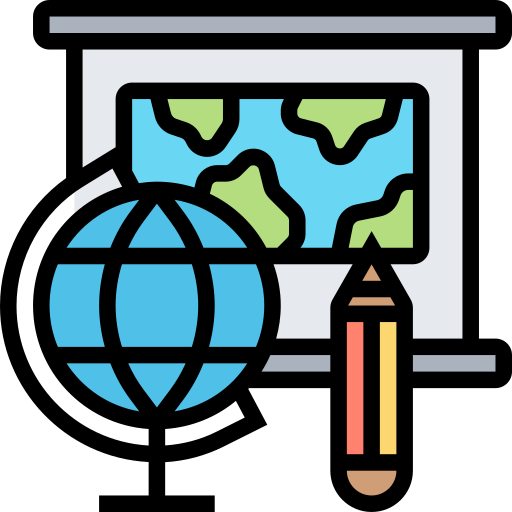 geografie Meticulous Lineal Color icoon