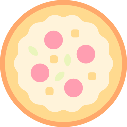 pizza Detailed color Lineal color icona