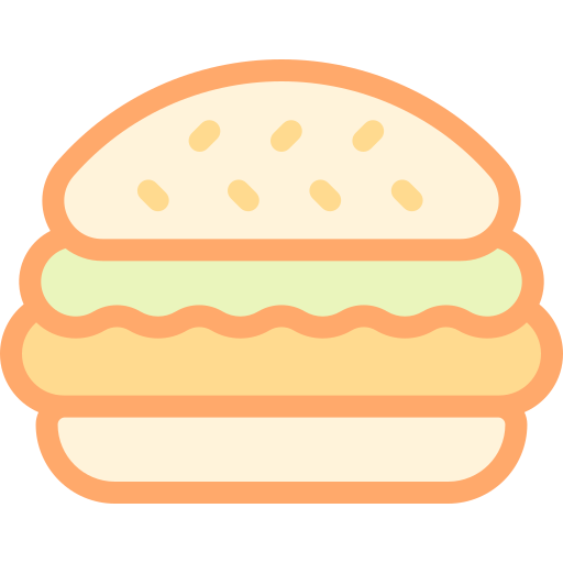 ハンバーガー Detailed color Lineal color icon