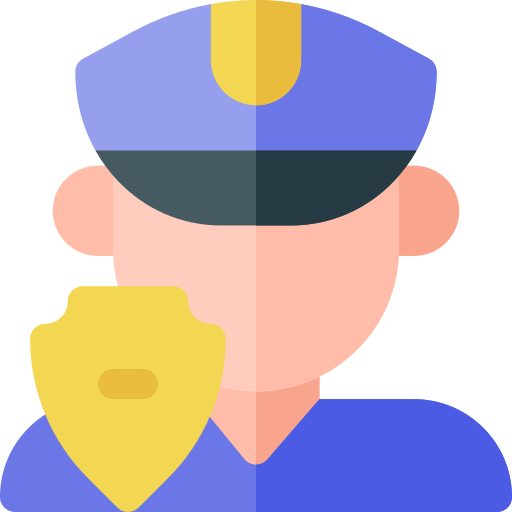 policía Basic Rounded Flat icono