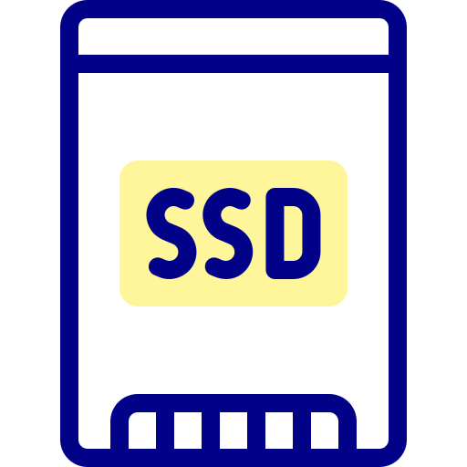 scheda ssd Detailed Mixed Lineal color icona