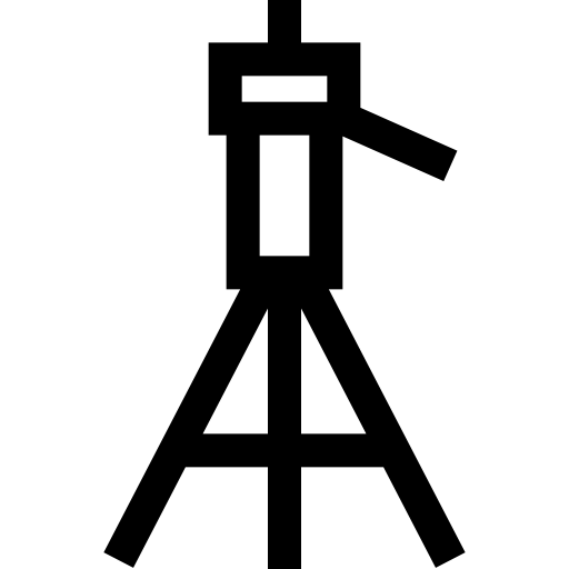 삼각대 Basic Straight Lineal icon