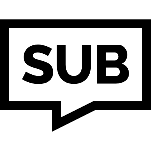 sub Basic Straight Lineal icono