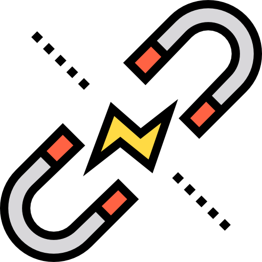 Magnetic Detailed Straight Lineal color icon