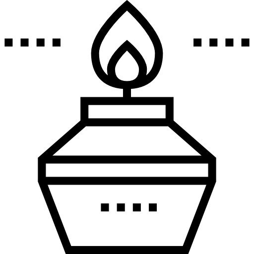 palnik Detailed Straight Lineal ikona