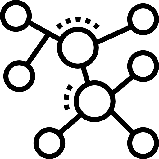 Молекула Detailed Straight Lineal иконка