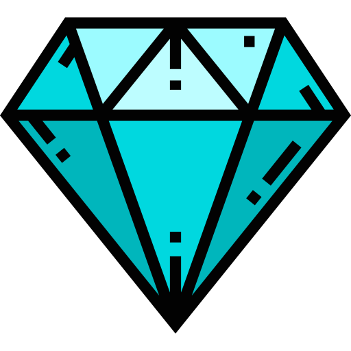diamant Detailed Straight Lineal color icon
