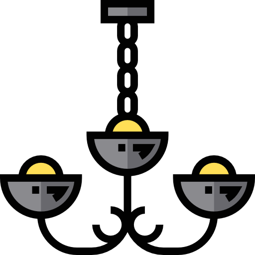 シャンデリア Detailed Straight Lineal color icon