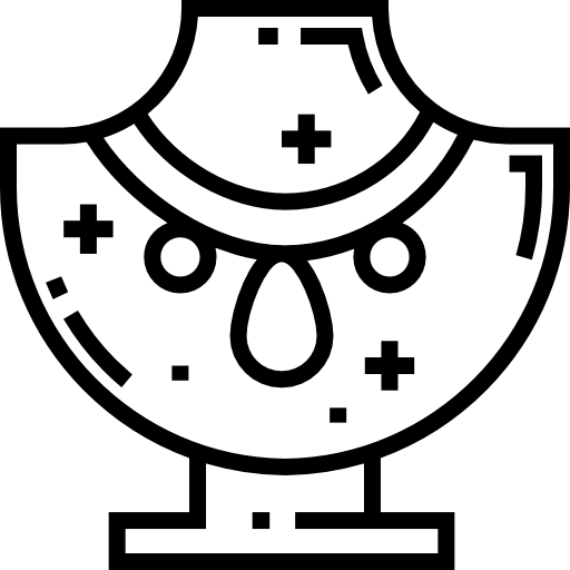 halsketting Detailed Straight Lineal icoon